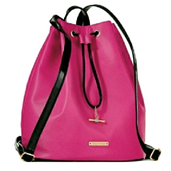 Juicy Couture Handbags - Juicy Couture Pink Drawstring Backpack